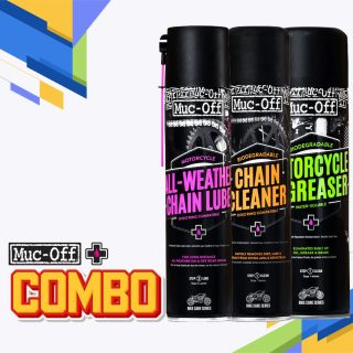 MUC OFF ALL WEATHER CHAIN LUBE+MUC OFF CHAIN CLEANER+ MUC OFF DEGREASER