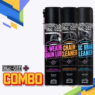 MUC OFF ALL WEATHER CHAIN LUBE+MUC OFF CHAIN CLEANER+DISK BREAK CLEANER