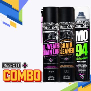 MUC OFF ALL WEATHER CHAIN LUBE+MUC OFF CHAIN CLEANER+ MUC OFF MO94