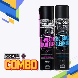 MUC OFF ALL WEATHER CHAIN LUBE+MUC OFF DISK BREAK CLEANER